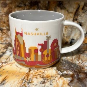 STARBUCKS "You Are Here Collection" Nashville Tennessee Mug 14oz Ceramic Cup